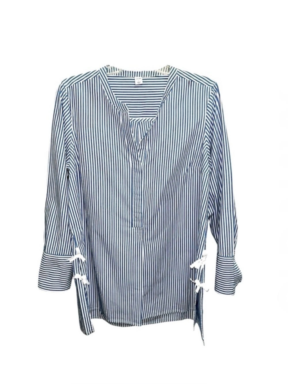 OLD NAVY Pinstripe Shirt With Bows On Sides